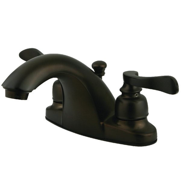 Kingston Brass KB8645NFL 4" Centerset Bathroom Faucet, Oil Rubbed Bronze KB8645NFL